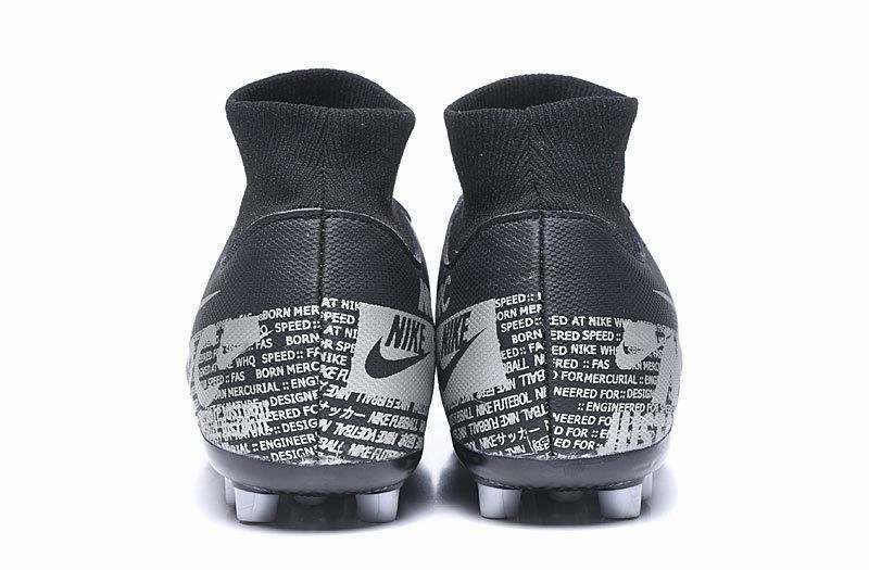 Nike Superfly Indoor Soccer Shoes Nike Superfly 7 Academy CR7 AG Soccers Cleats Shoes Black