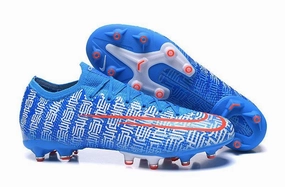 Nike Og Shoes Nike Mercurial Vapor 13 Elite CR7 AG Flyknit 360 Soccers Cleats Shoes White Light Blue