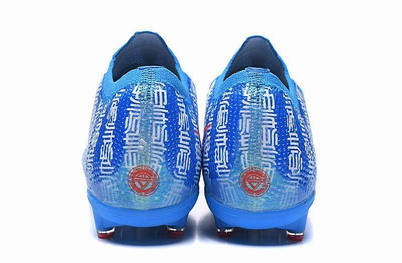 Nike Moon Running Shoes Nike Mercurial Vapor 13 Elite CR7 AG Flyknit 360 Soccers Cleats Shoes White Light Blue