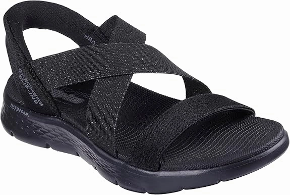 Gold Jeweled Flip Flops Skechers Women's Go Walk Flex Sandal-Glimmer Up Hands Free Slip-ins