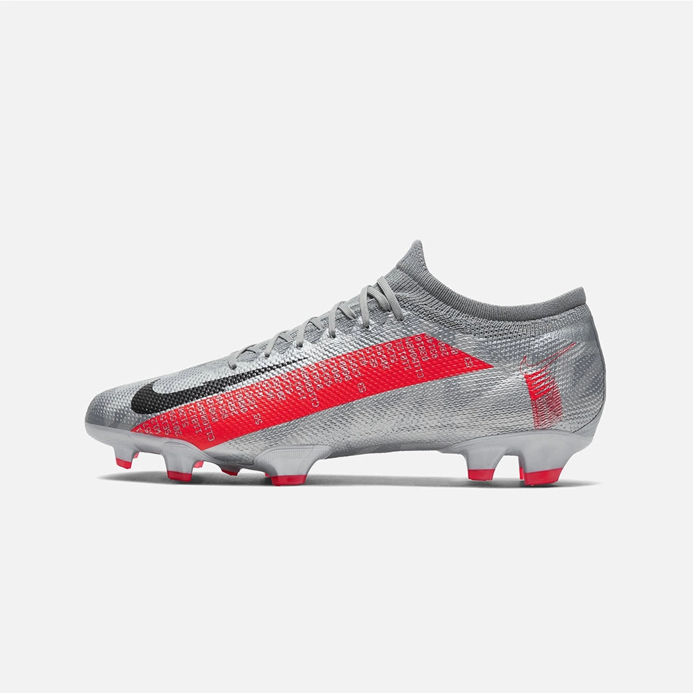 Nike Airmax Shoes Men's Mercurial Vapor 13 Pro Firm Ground Soccer Shoes Silver
