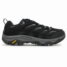 Most Fashionable Hiking Shoes Merrell Moab 3 GTX Leather Textile Men's Black Grey Comfort Shoes - UK 10 - US 10.5 Men - EU 44.5