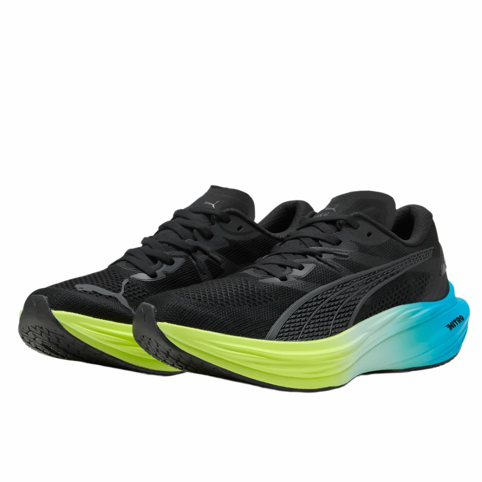 Mountain Trainer Lite Shoes PUMA Men's Deviate NITRO 3 Running Shoes in Puma Black/Speed Blue AW25