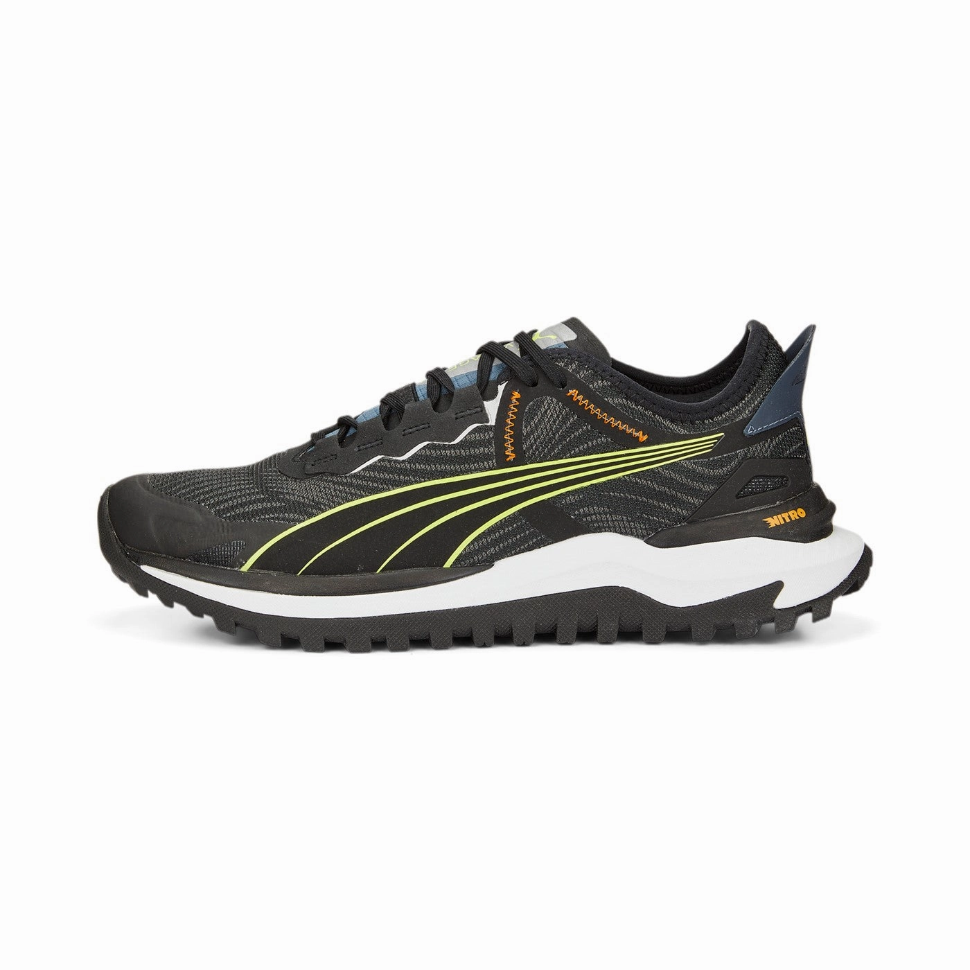 Trail Running Shoes Road Use Puma scarpa da trail voyage Nitro 2 376919 04 black-light lime