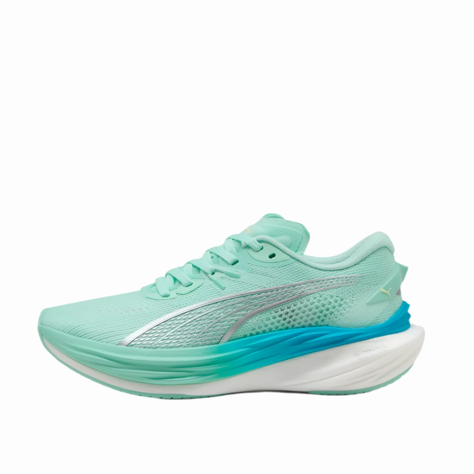 PUMA Women's Deviate NITRO 3 Running Shoes in Mint Melt/Speed Blue AW25 Best Walking Training Shoes