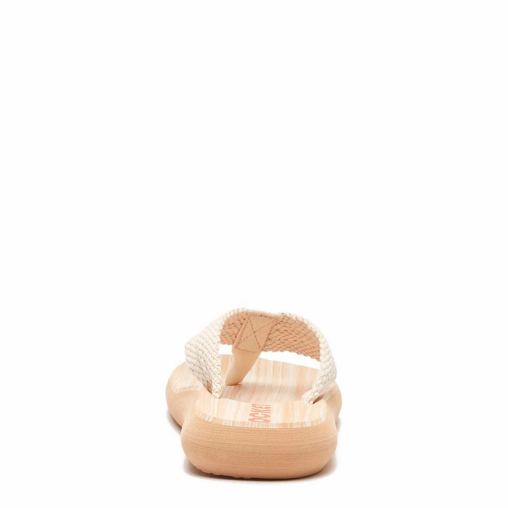 Nikachi Flip Flops Sunset Cream Webbing Flip Flops