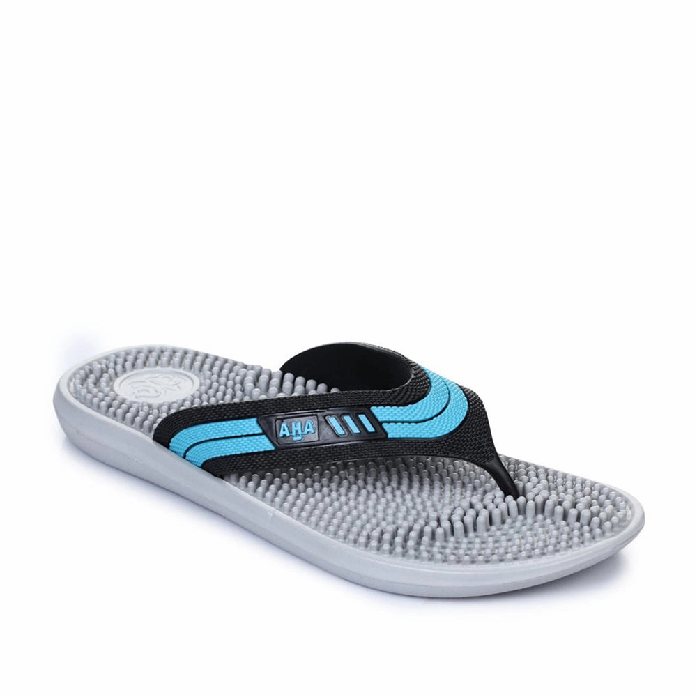 Free Spirit Flip Flops A-HA Casual Grey Flip Flop For Men ACCUPLUS-1 By Liberty