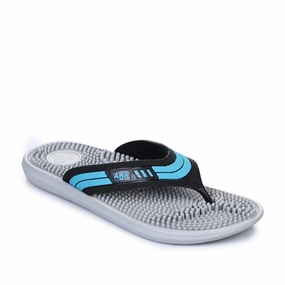 A-HA Casual Grey Flip Flop For Men ACCUPLUS-1 By Liberty Comfortable Flip Flops