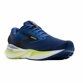 Brooks Mens Trainer Adrenaline GTS 24 Navy Peony/Black/Acid Lime Jordan Alpha Trunner Training Shoes