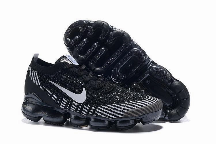 Nike Track Shoe Nike Air Vapormax Flyknit 3 Black White Shoes Sneakers Men Sale Size US 7, 8, 8.5, 9, 10, 11