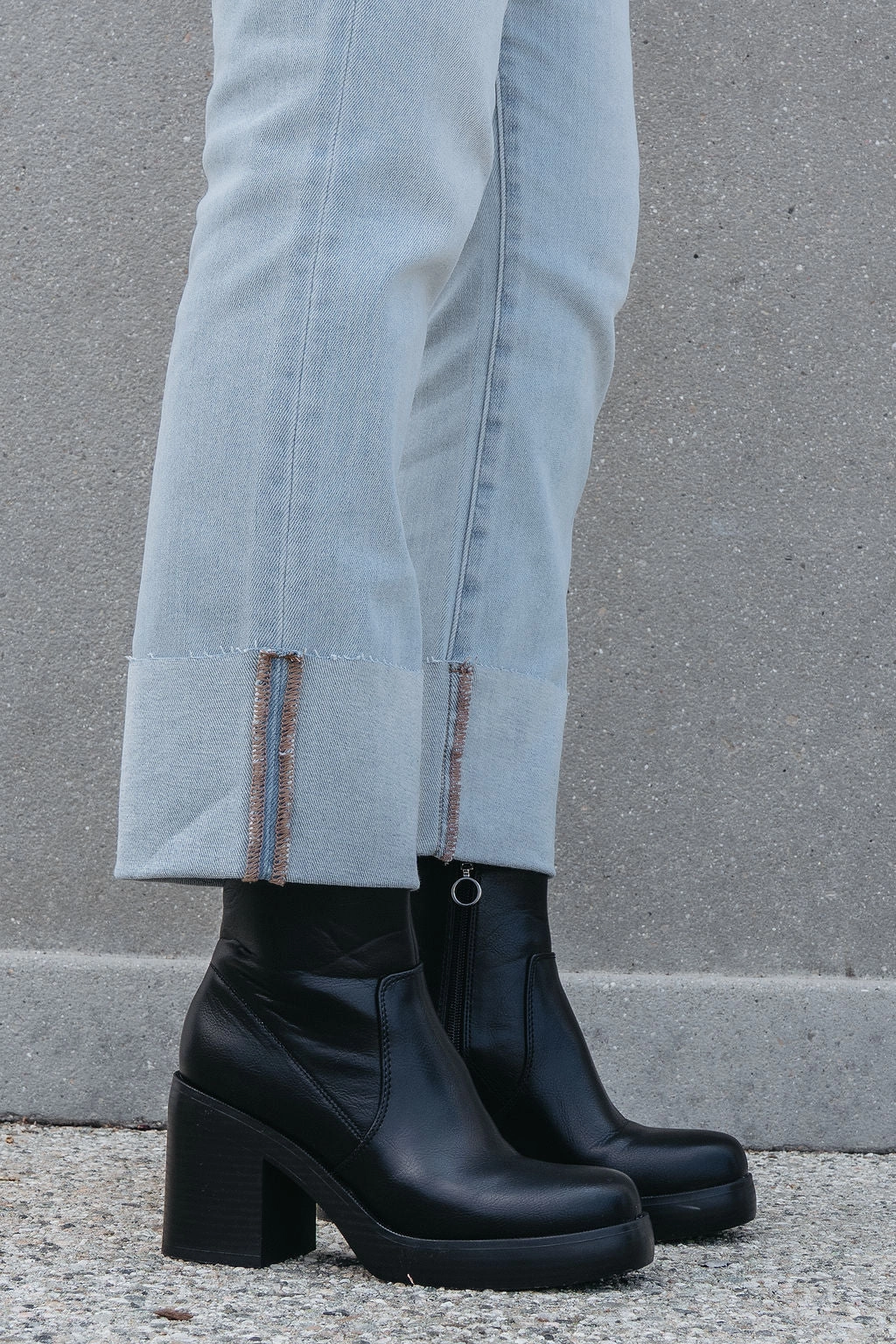 Chinese Laundry Groovy Black Heeled Ankle Boots - FINAL SALE Tabi Leather Ankle Boots