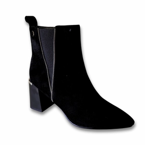 Ankle Boots Trend Redz Womens Boot 85746 Black Suede