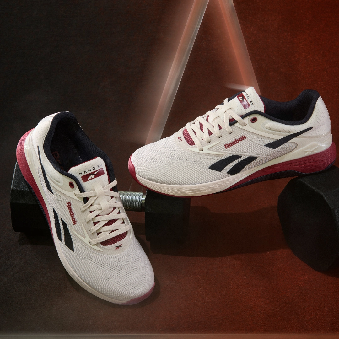 Charged Commit 3 Training Shoes Reebok Footwear Men Nano X5 Training Shoes LUXE GREY/RETRO RED/BLACK