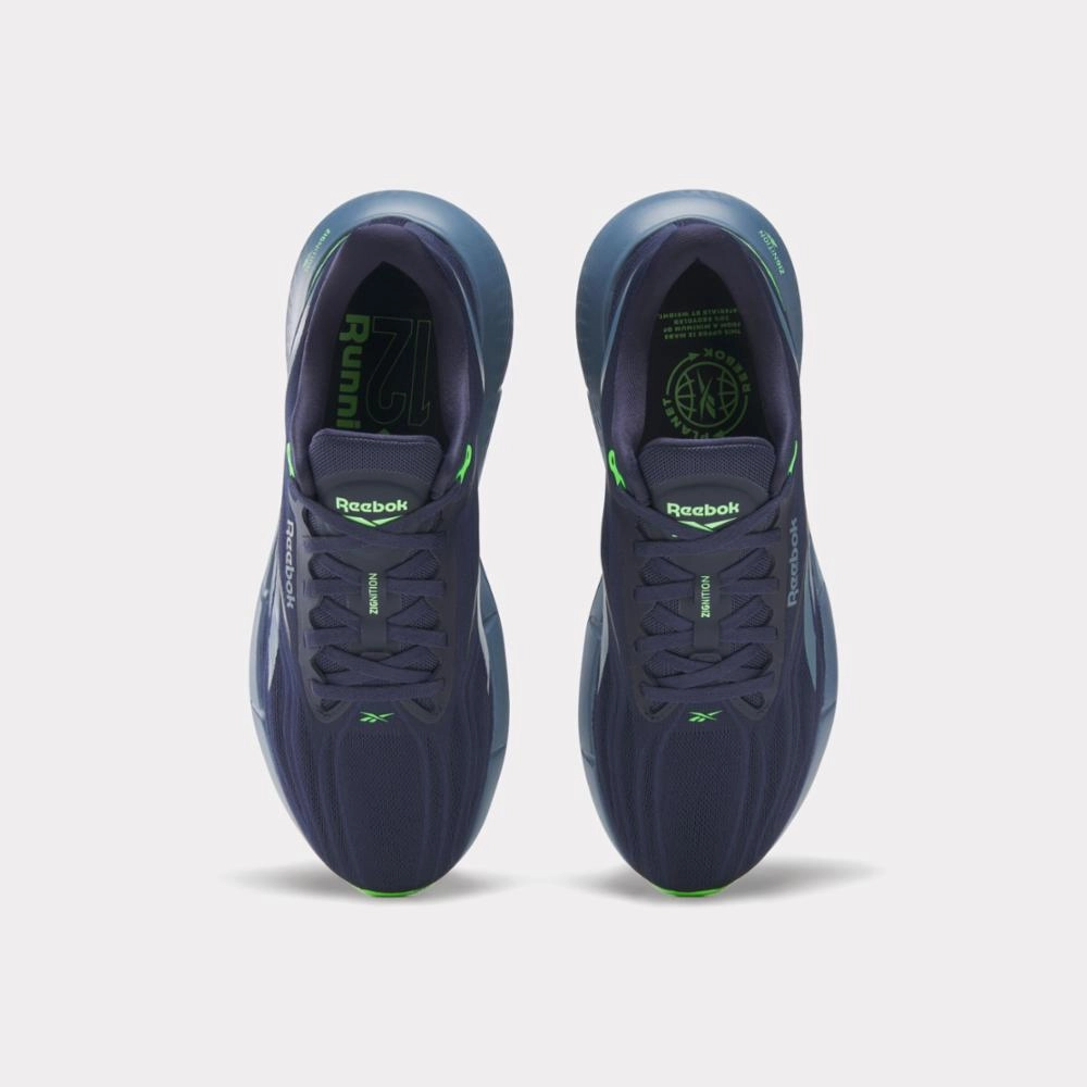 Reebok Footwear Men Zignition Running Shoes VECTOR NAVY/SHADOW/SOLAR LIME Running Shoes Disney