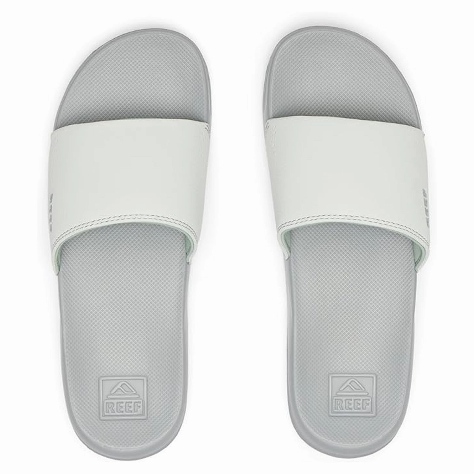 Reef One Slide Men's Sandals - Grey/Grey Stone Heeled Sandals
