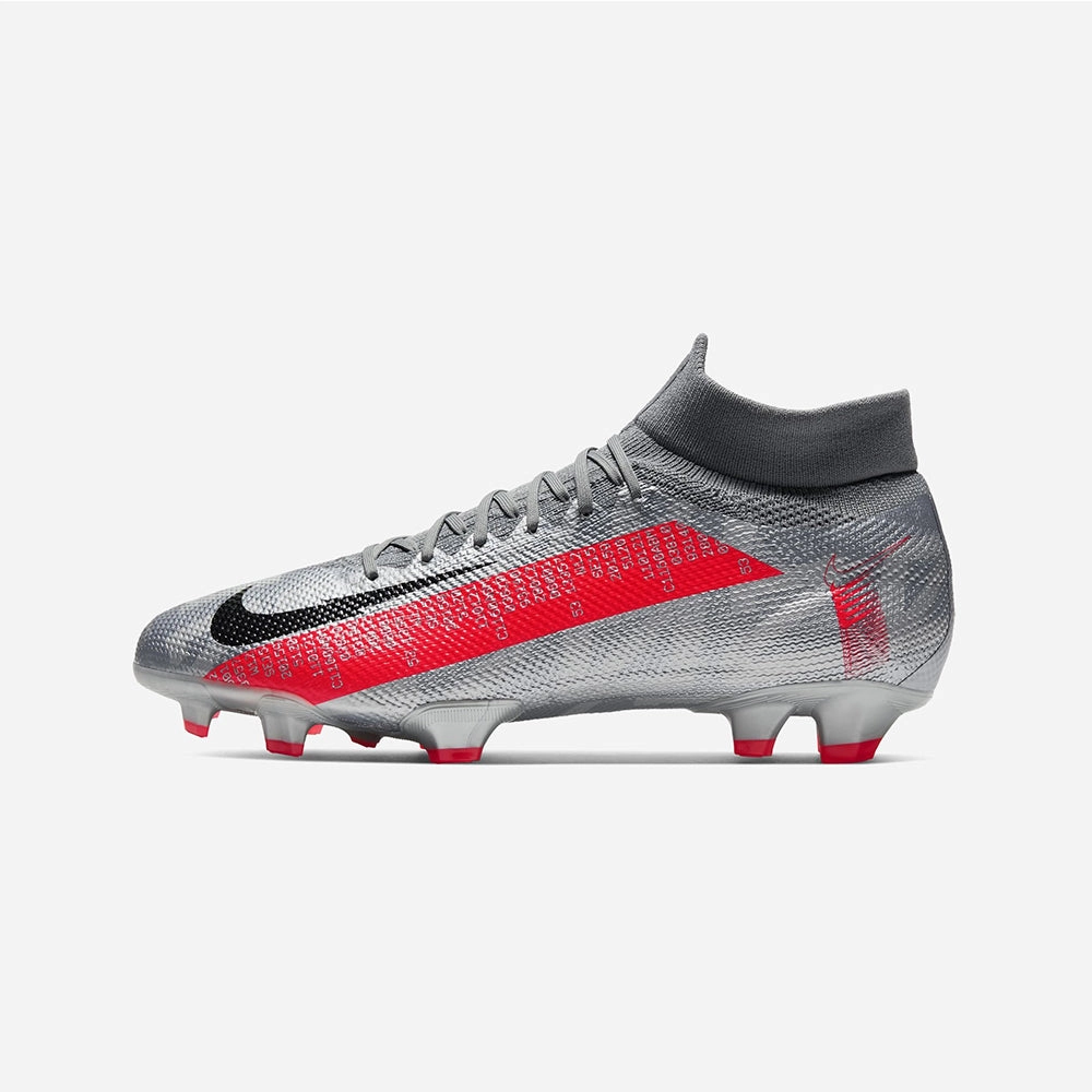 Nike Craft Shoes Men's Mercurial Superfly 7 Pro Firm Ground Soccer Shoes Silver