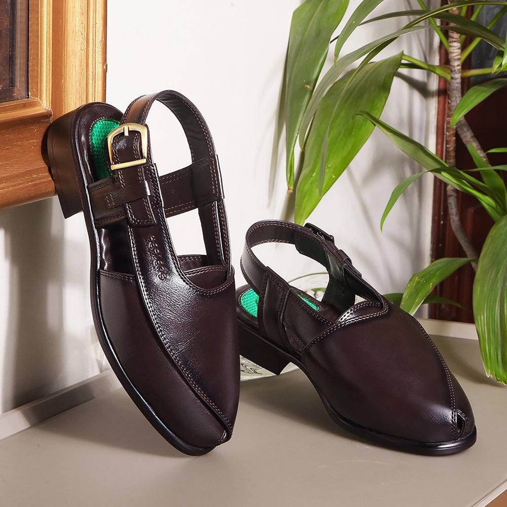 Healers By Liberty Mens PISHOR-2E Brown Casual Sandal Crocs All Terrain Sandals