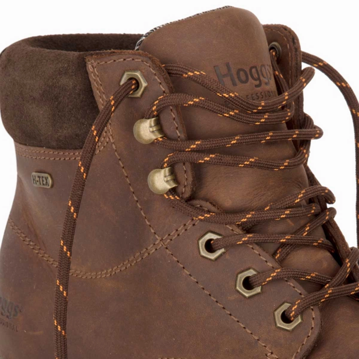 HOGGS OF FIFE Cronos Pro Boots - Crazy Horse Brown Full Grain Leather Hiking Boots