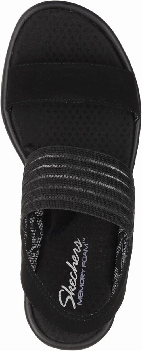 Skechers Women's Rumblers-Sci-fi Wedge Sandal Orthopedic Flip Flops With Arch Support
