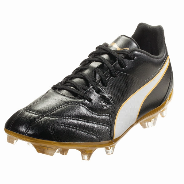 Rugby Cleats Vs Soccer Cleats PUMA Men's Capitano II FG Firm Ground Soccer Cleats (Black/Gold)