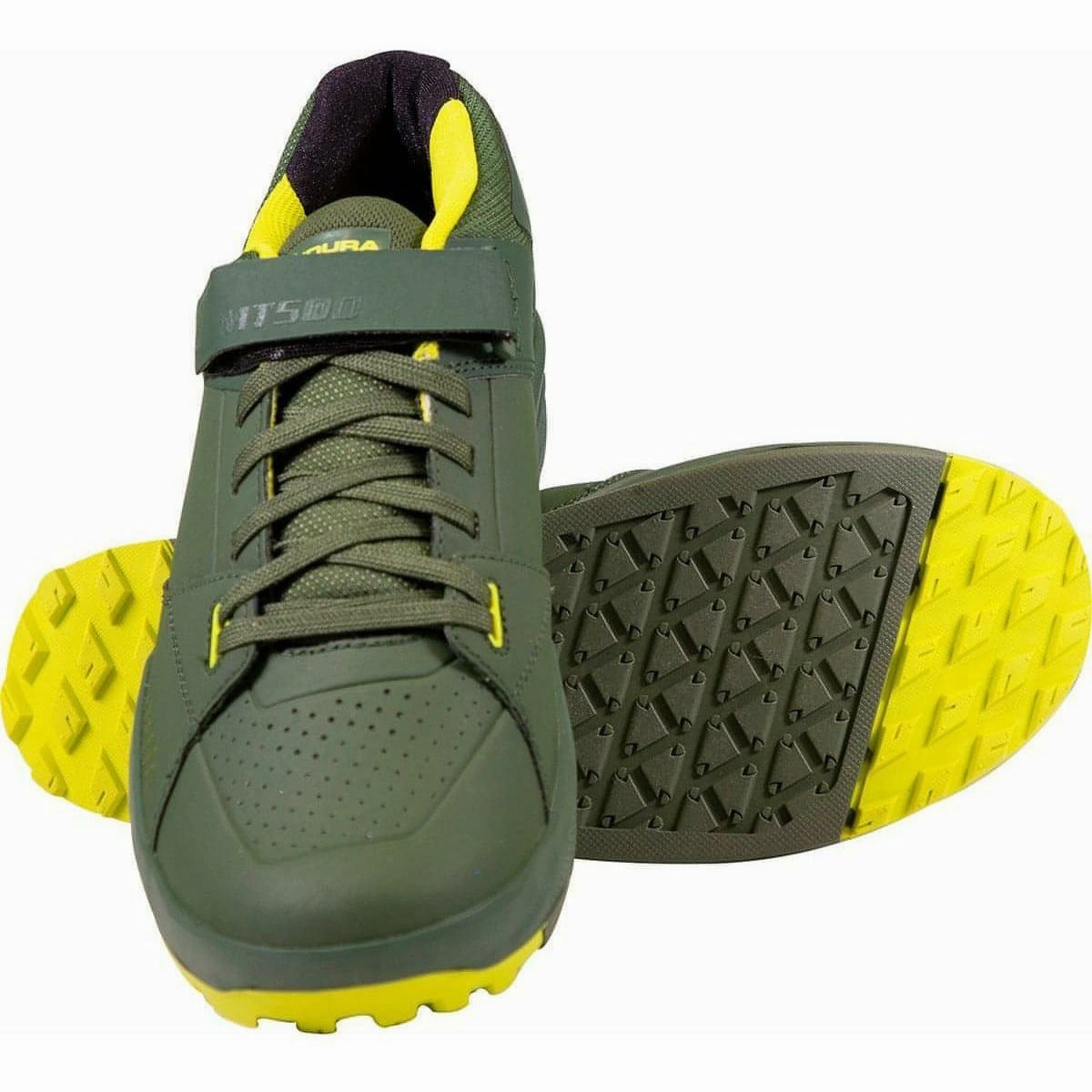 Mtb Trail Clipless Shoes Endura MT500 Burner Flat Mens MTB Cycling Shoes - Green