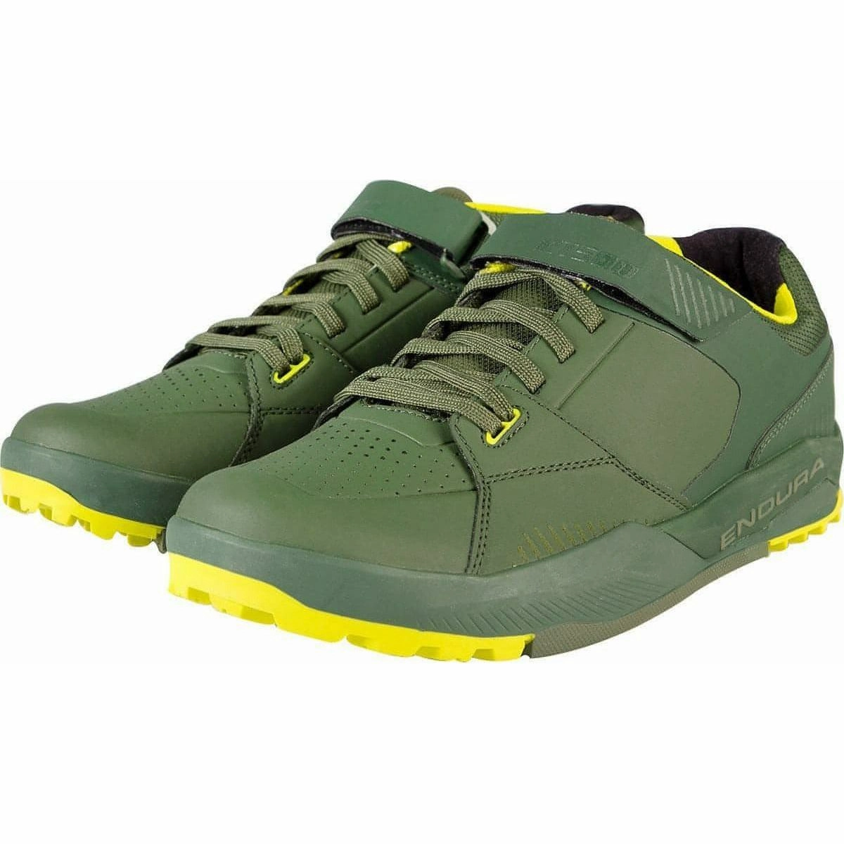 Most Durable Trail Running Shoes Endura MT500 Burner Flat Mens MTB Cycling Shoes - Green