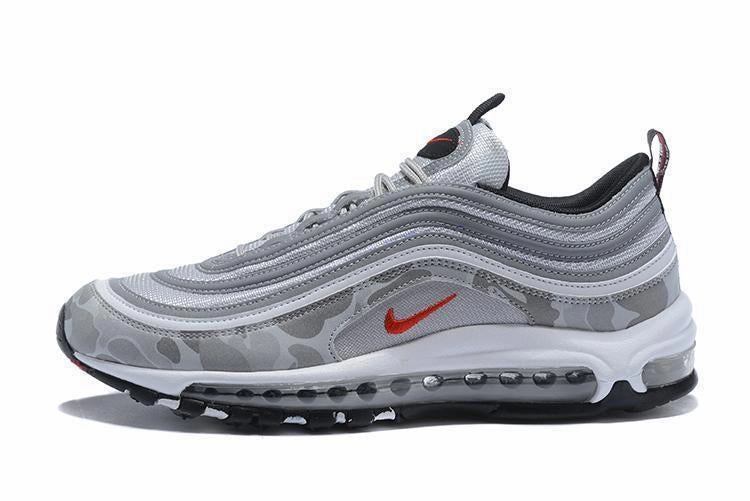 Soft Nike Shoes Nike Air Max 97 Camouplage Silver White Shoes Sale Size US 7, 8, 8.5, 9, 10, 11