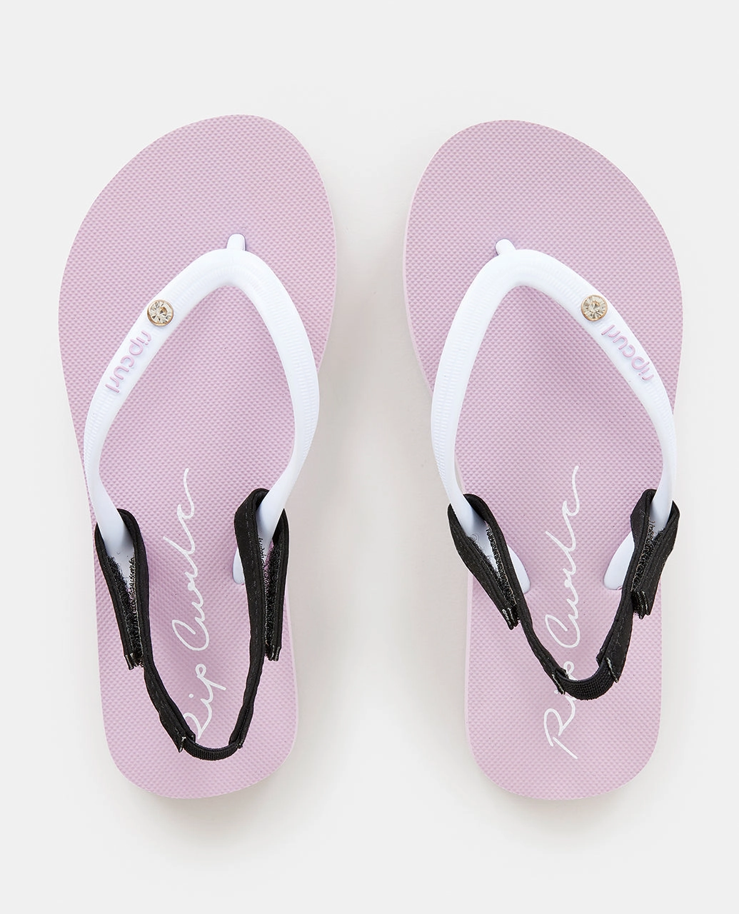 Flip Flops For Summer 2025 Rip Curl Kids Script Wave Bloom Flip Flops - Light Purple
