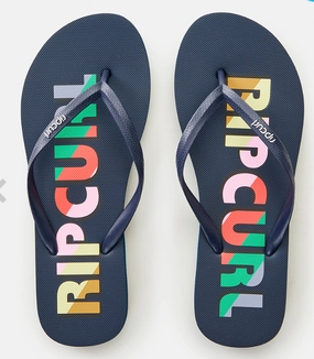 Tiger Lily Flip Flops Rip Curl Rainbow Surf Revival Open Toe Shoes