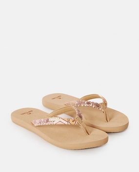 Expensive Flip Flops Rip Curl Womens Freedom Bloom Open Toe Flip Flops