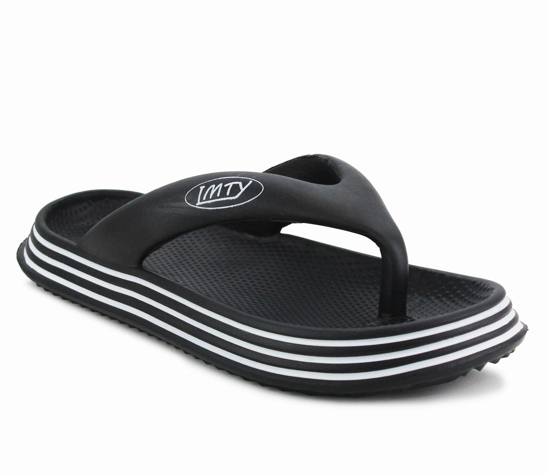 Safety Toe Flip Flops RIVER Kids EVA Slide Flip Flops in Black