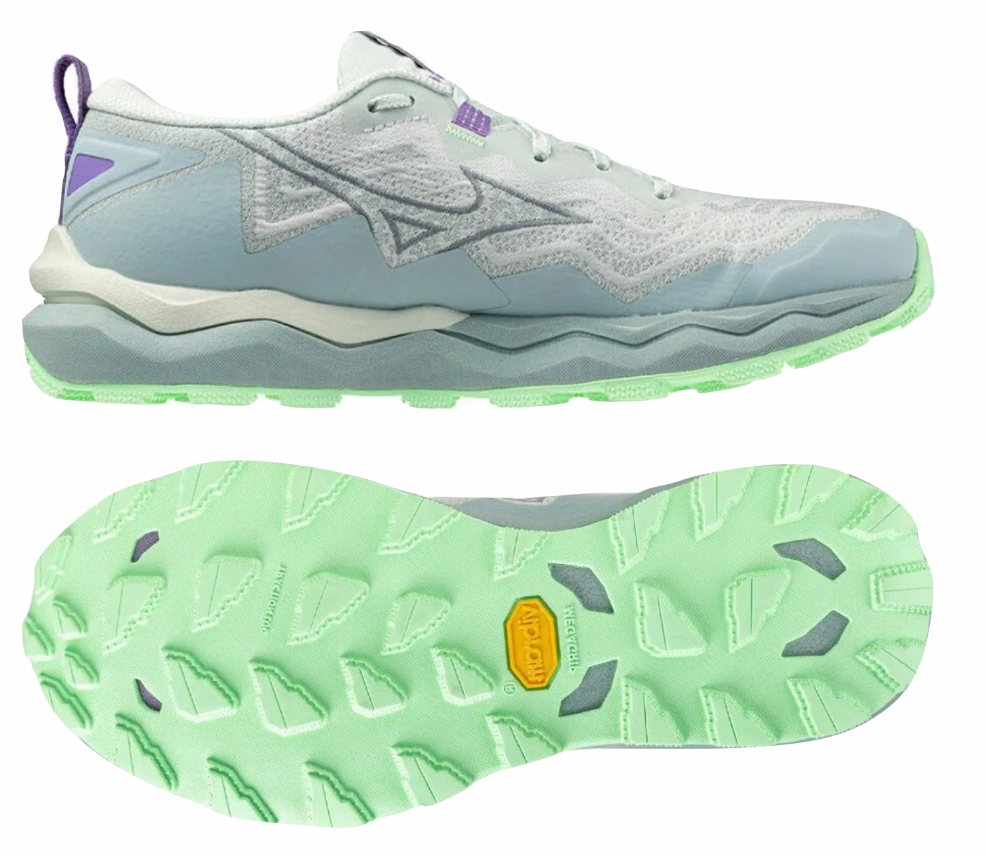 Trail And Running Shoes Mizuno Wave Daichi 9 (Hint of Mint/Citadel/Ether) Womens