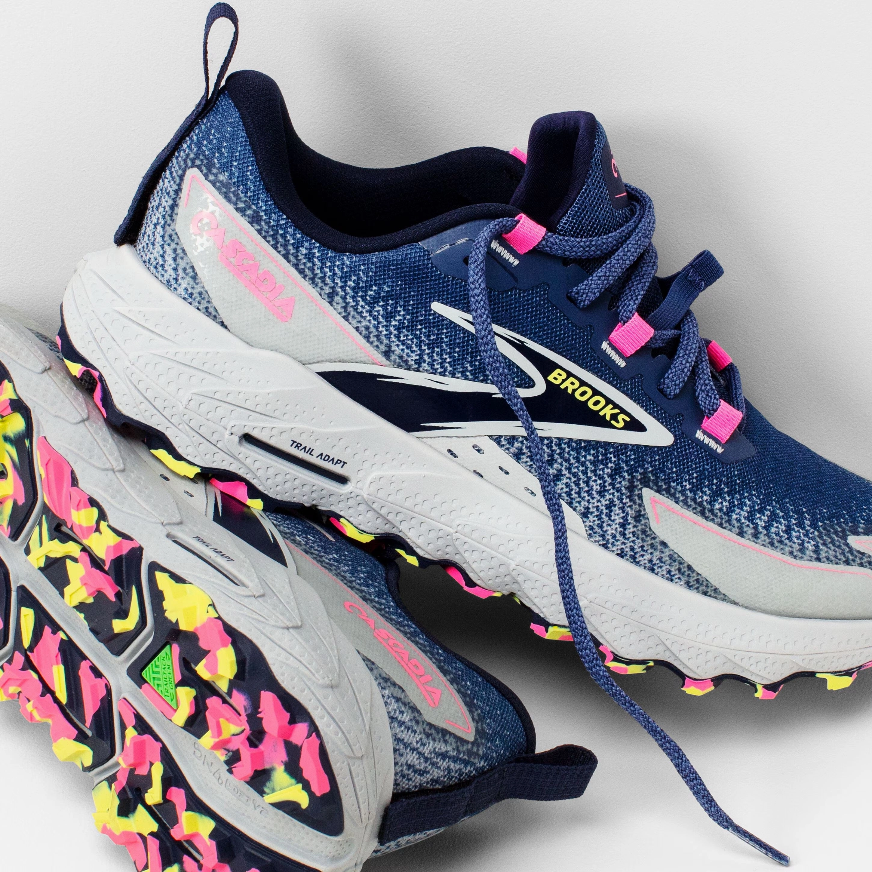Brooks Cascadia 18 | Oceana / Pearl Blue / Pink | Womens Men's Waterproof Trail Running Shoes