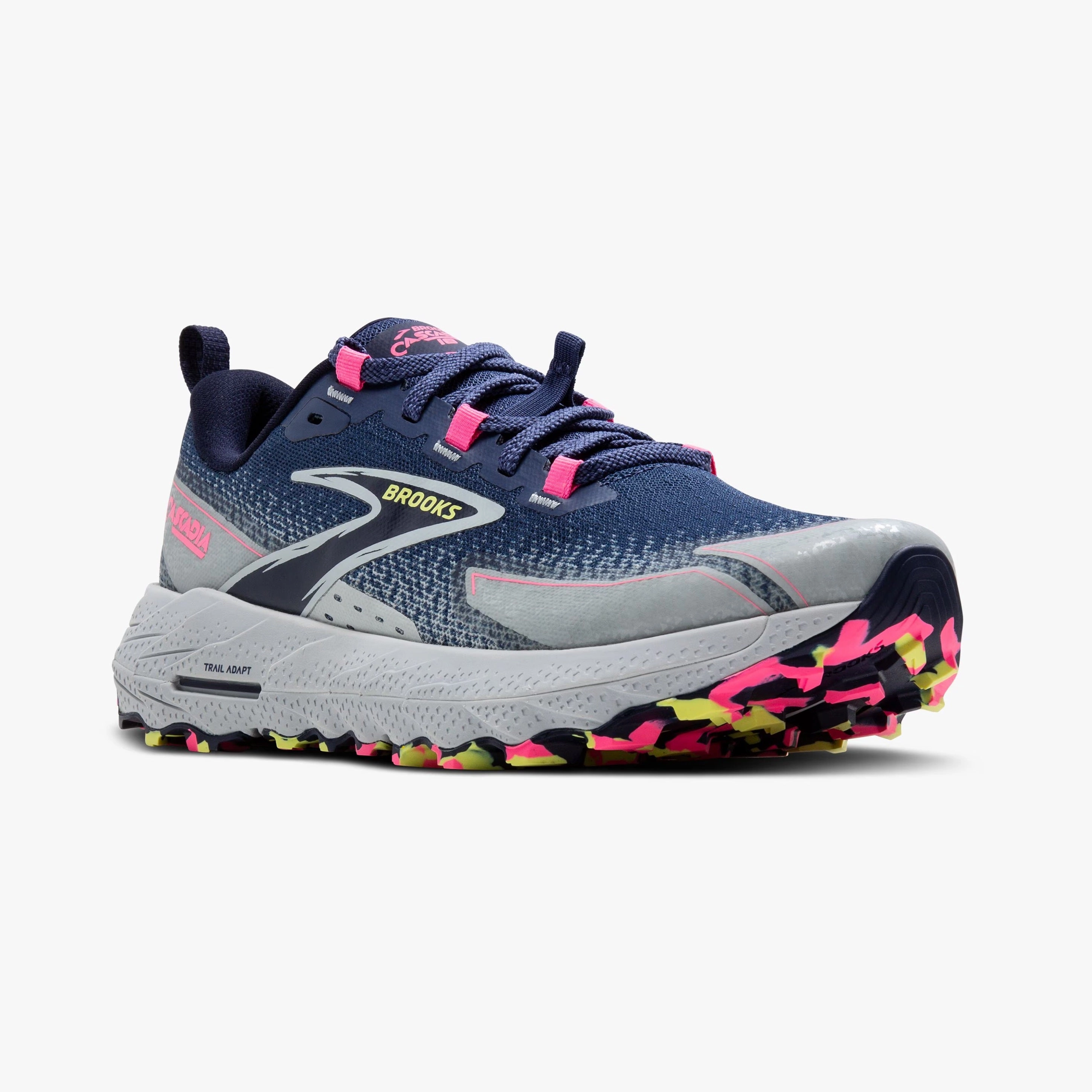 Brooks Cascadia 18 | Oceana / Pearl Blue / Pink | Womens Hi Tec Trail Shoes