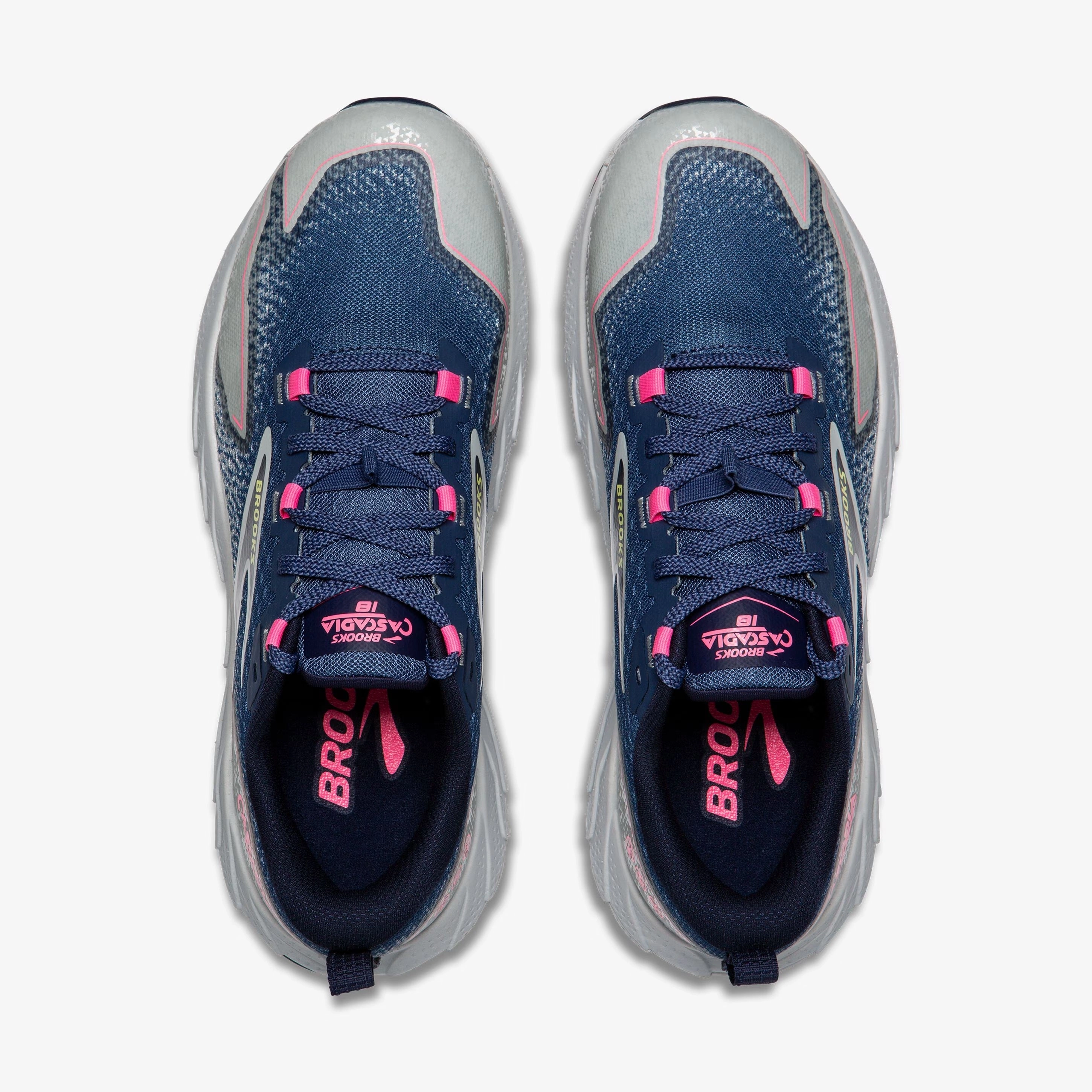 Best Goretex Trail Running Shoes Brooks Cascadia 18 | Oceana / Pearl Blue / Pink | Womens