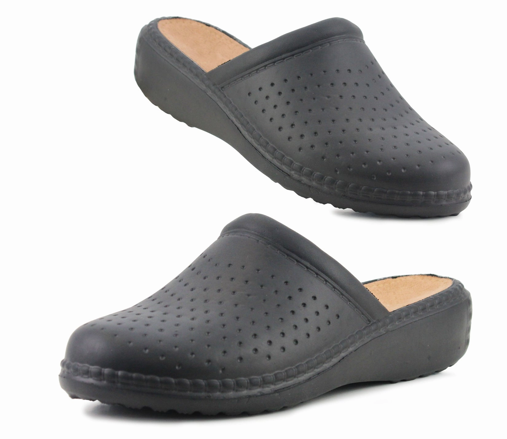 ROKYA Womens Lightweight EVA Nurse Shoes in Black Crocs Crocband Clogs