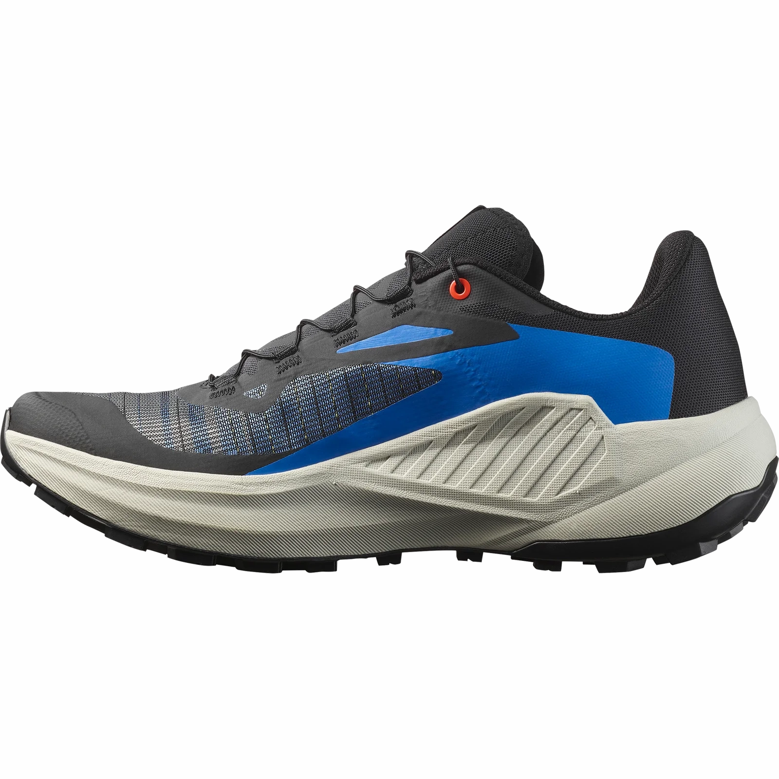 Salomon Genesis (Men's) - Black/French Blue/Cherry Tomato Best Mid Trail Running Shoe