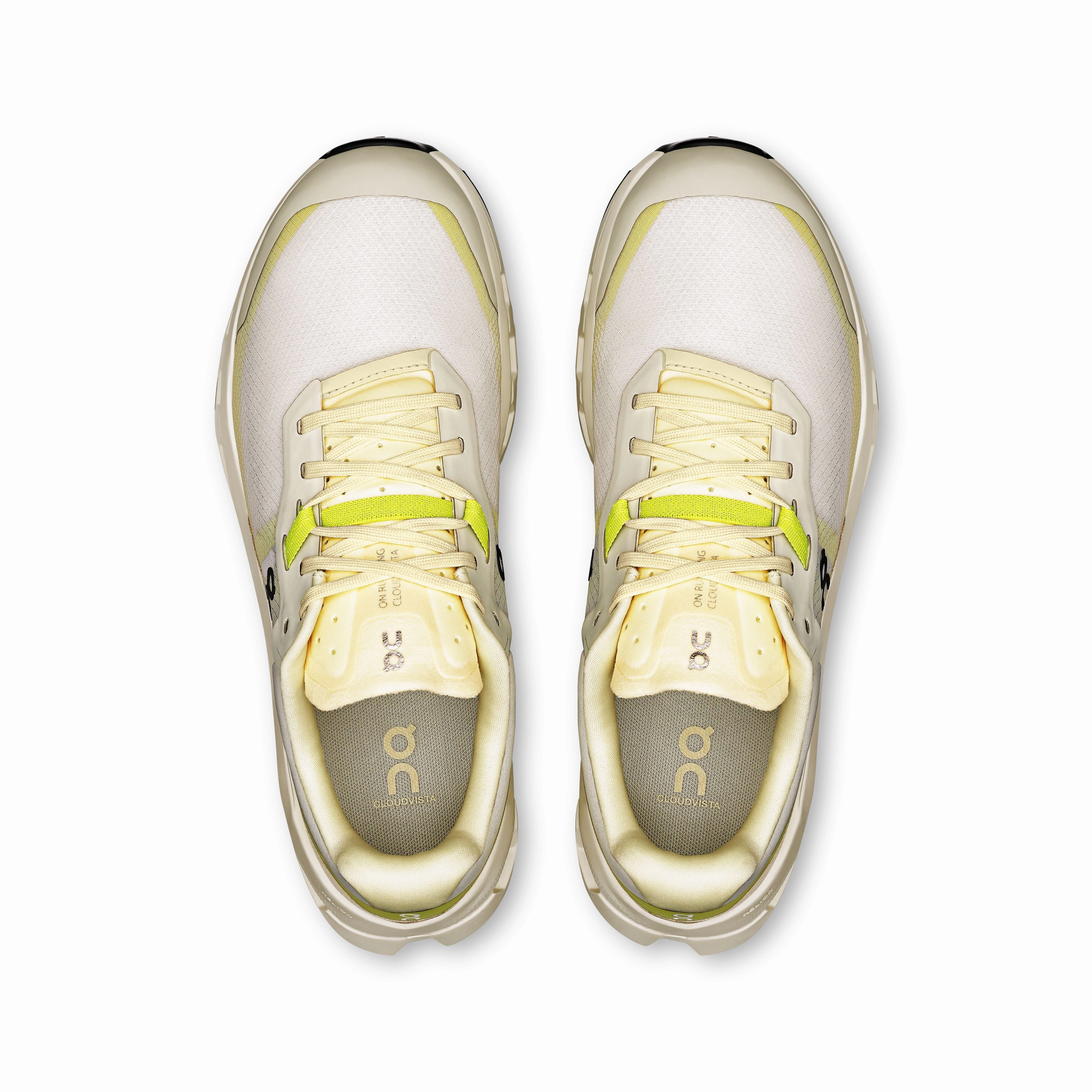 Trail Running Shoes On Concrete On Cloudvista 2 | Pelican / Ghost | Womens