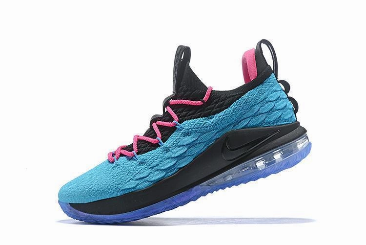Nike Lebron XV 15 Low EP Black Light Blue Red Men Shoes Sale Size US7,8,8.5,9,10,11,12 Shoe Nike