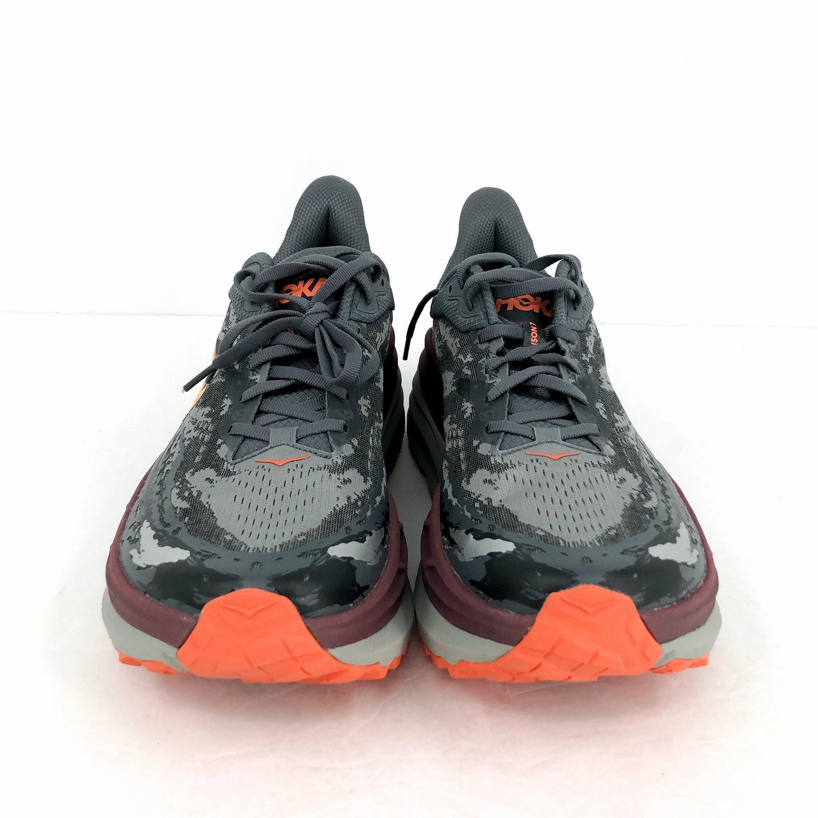 Running Shoes Bunions Hoka One Mens Stinson 7 Running Sneakers US 12.5 D Grey Red Athletic NIB