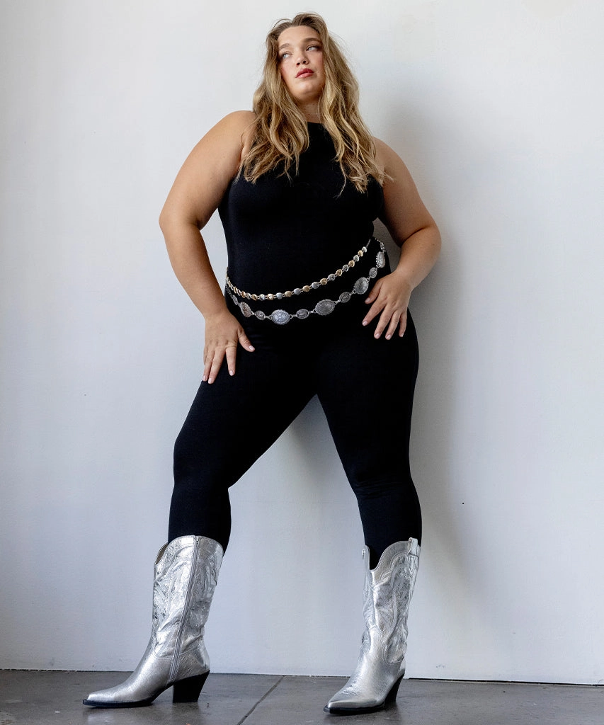 RYLAND EXTRA WIDE CALF BOOTS SILVER DISTRESSED LEATHER Sr Max Boots