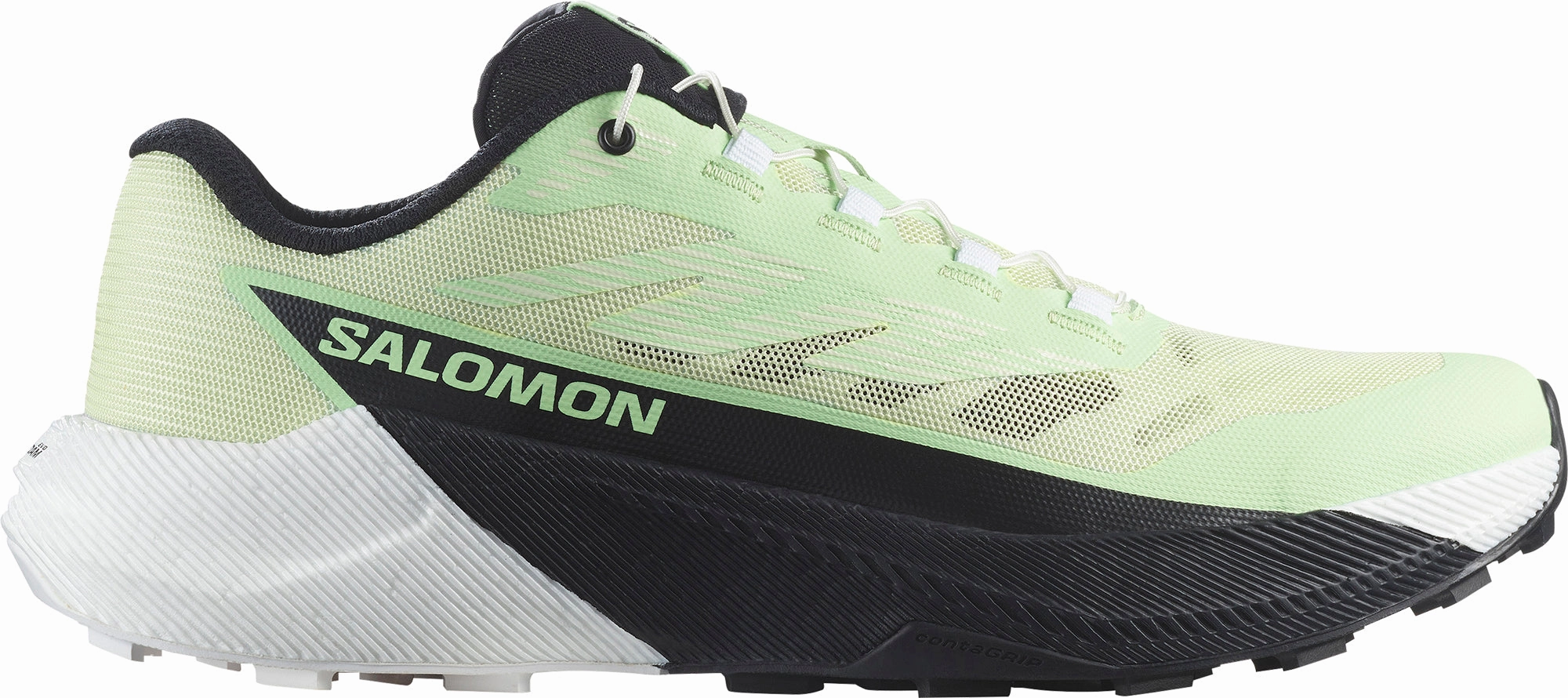 Salomon Pulsar Womens Trail Running Shoes - Green Trail Running Shoes With Good Arch Support