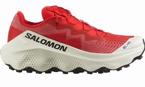 Salomon S/LAB Ultra Glide v1.0 (Unisex) - Fiery Red/Pompeian Red/Vanilla Ice Trail Running Shoes Mid