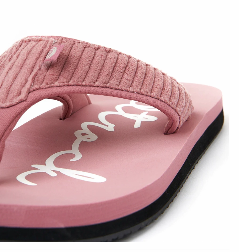 Saltrock Laguna - Womens Cord Flip Flops - Mid Pink Flip Flops With Rubber Soles