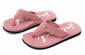 Flip Flops With Buckle Strap Saltrock Laguna - Womens Cord Flip Flops - Mid Pink