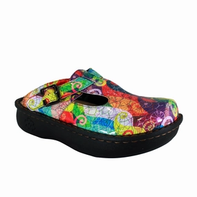 Sanosan Bella Comfort Slip-On Clogs in Multi Loop print Spider Man Clogs