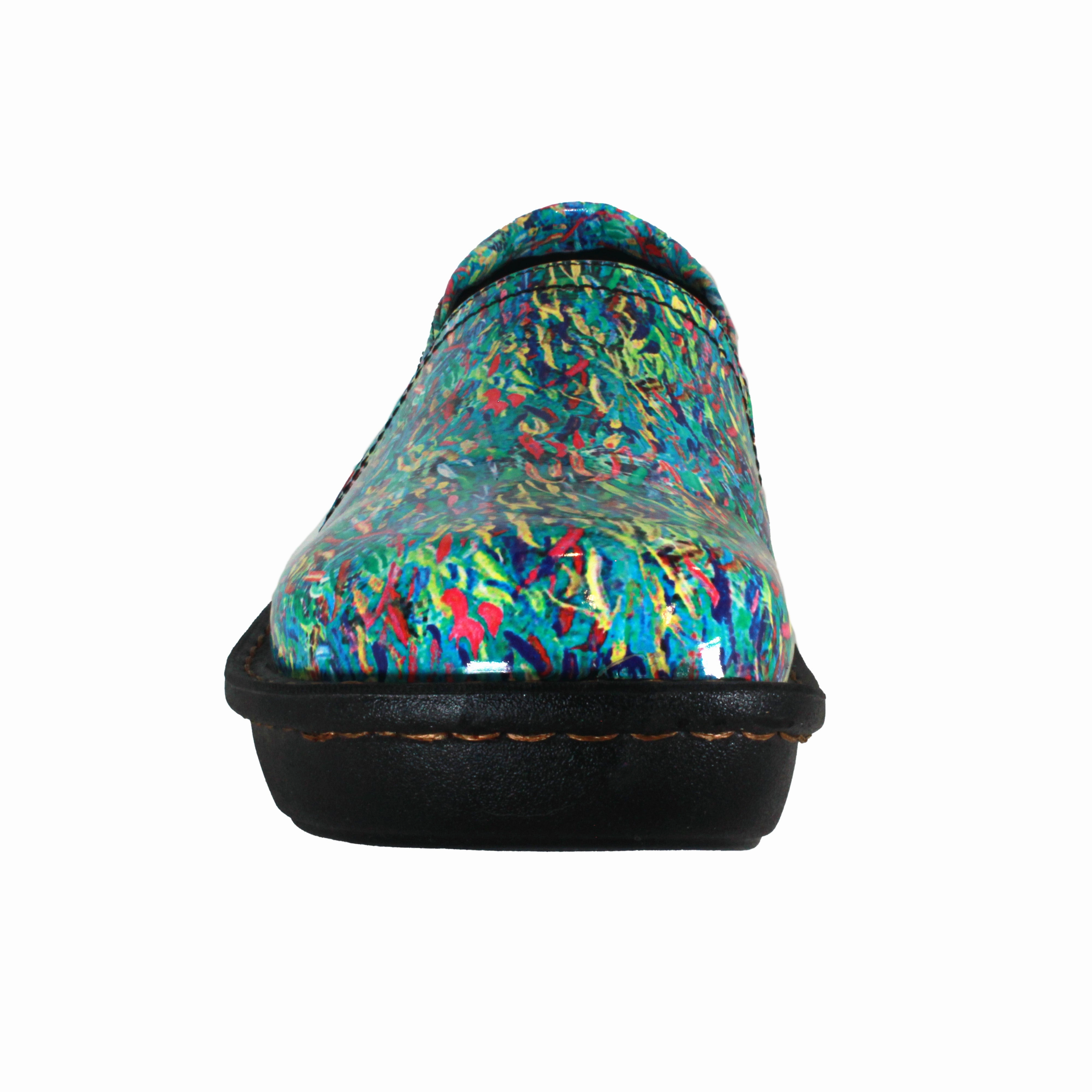 Bearpaw Boston Clogs Sanosan Maria Comfort Slip-On Clogs in Colorful Fish print