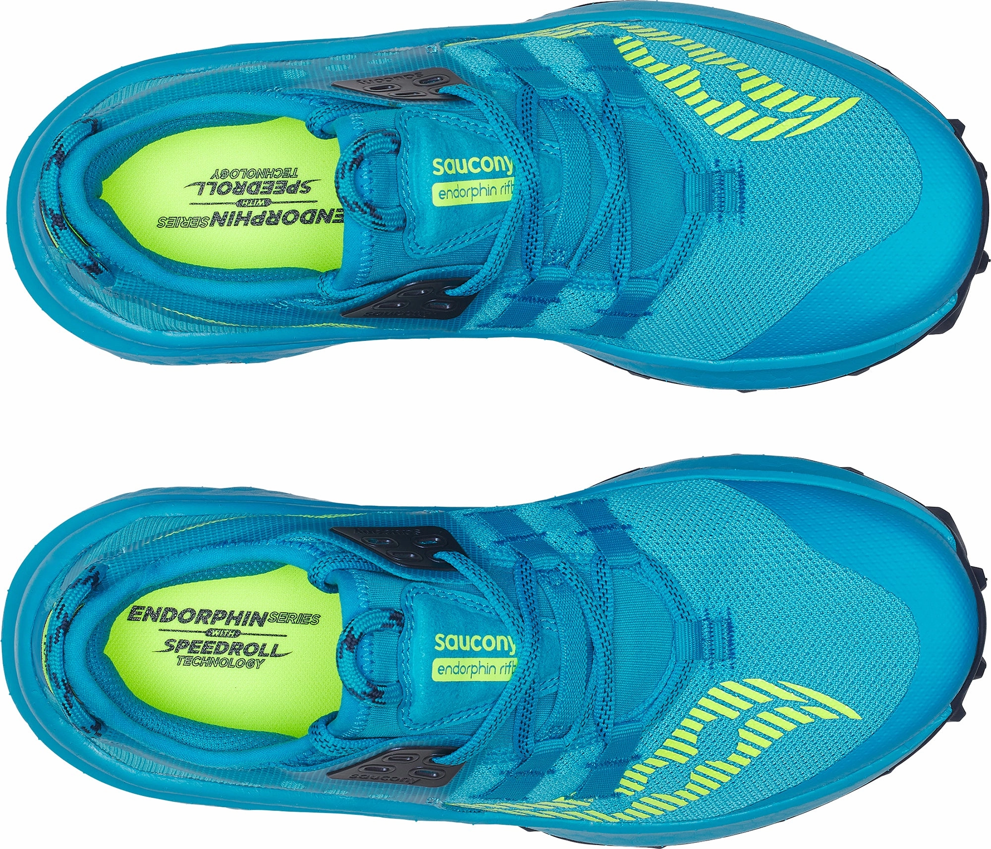 Road And Trail Running Shoe Saucony Endorphin Rift Womens Trail Running Shoes - Blue