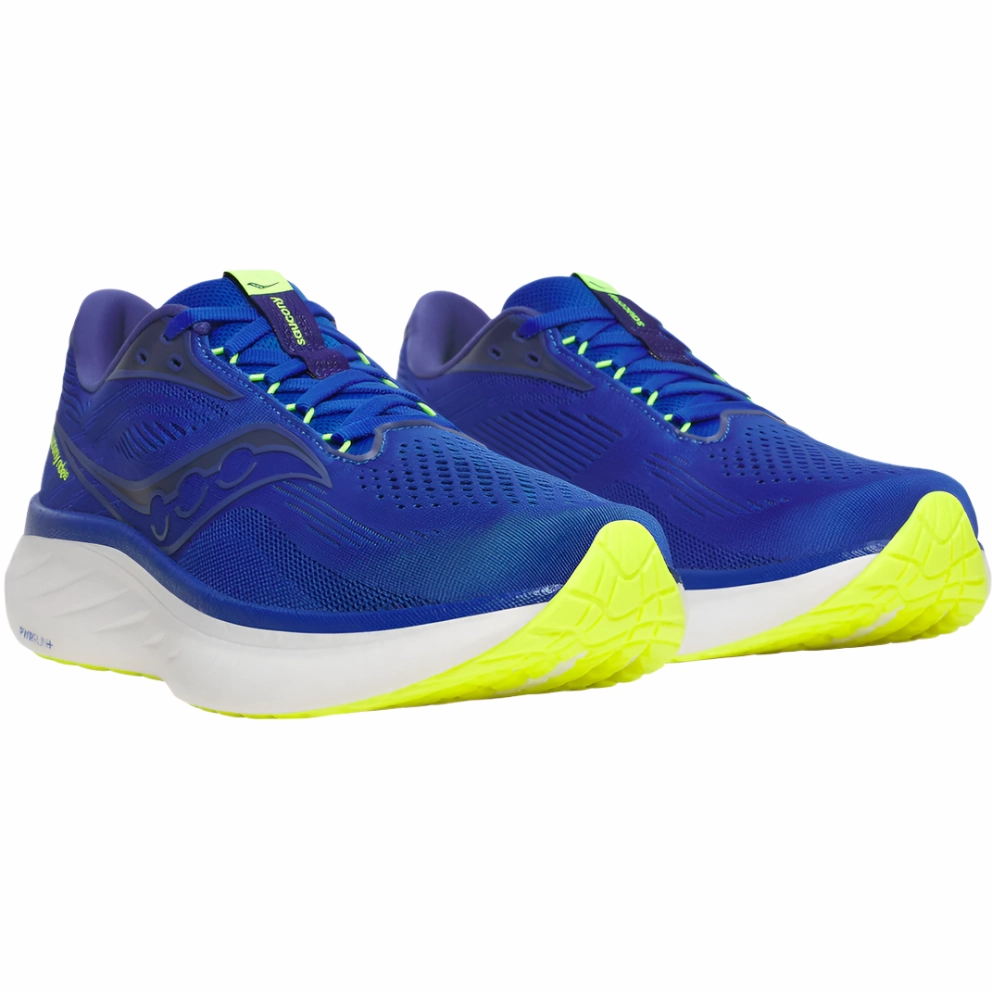 Best Gym Shoes For Hiit Training Saucony Mens Trainer Ride 18 Lapis/Citron