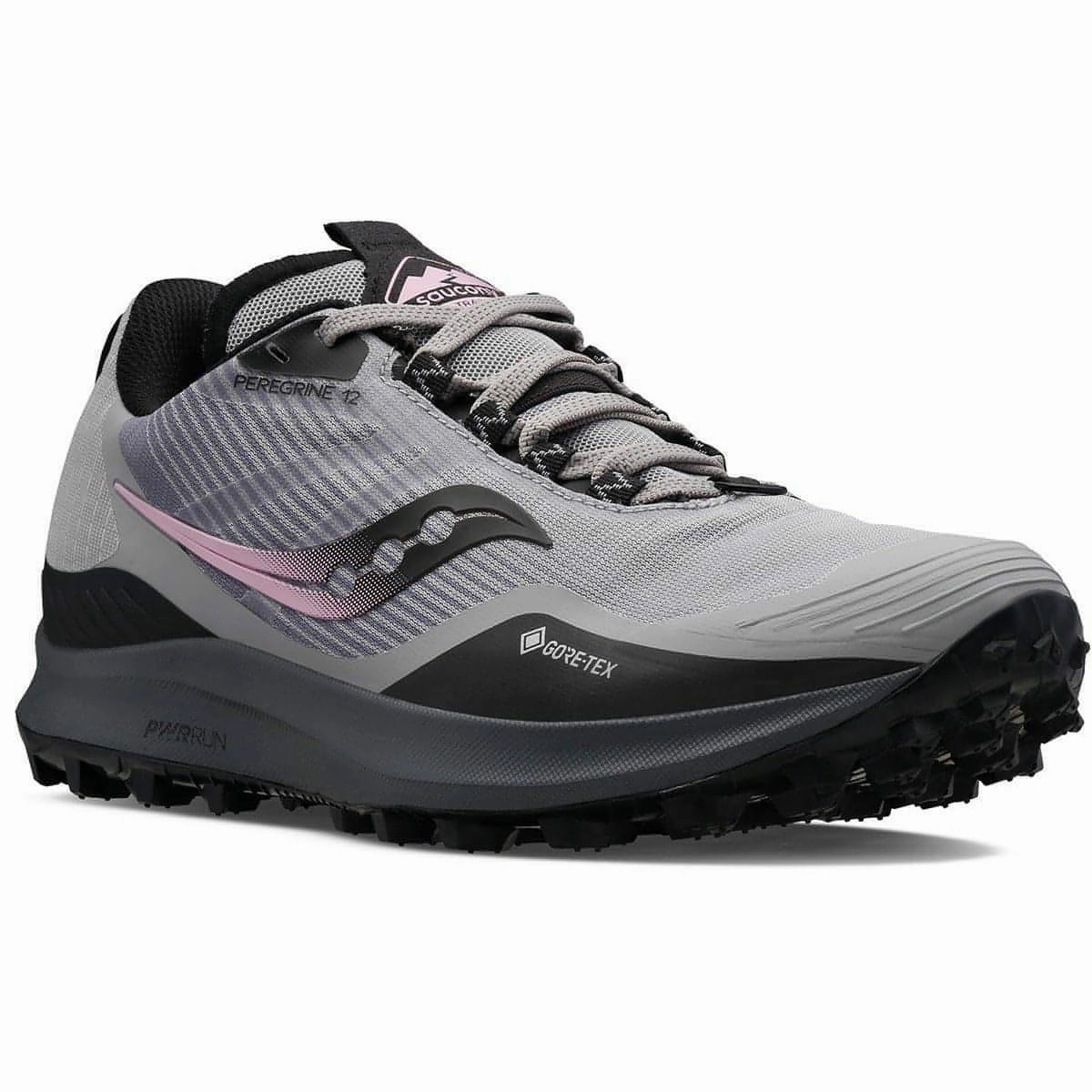 Saucony Peregrine 12 GORE-TEX Womens Trail Running Shoes - Grey Ultra Running Shoes Trail